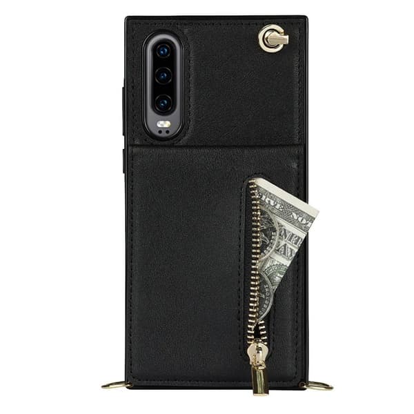 Zipper halskjede deksel Huawei P30 - Sort