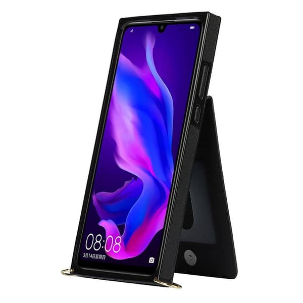 Zipper halskæde etui Huawei P30 Lite - Sort