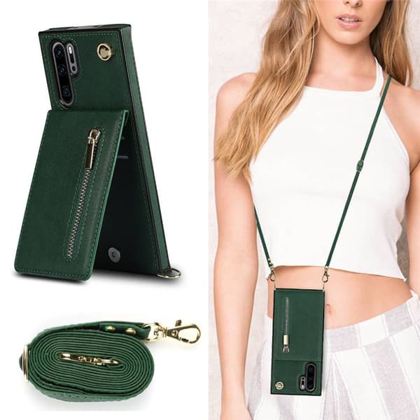 Zipper halskæde etui Huawei P30 Pro - Grøn