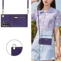 Miniatyrbild 6 av 6: Zipper necklace case Samsung Galaxy S21 FE - Lila