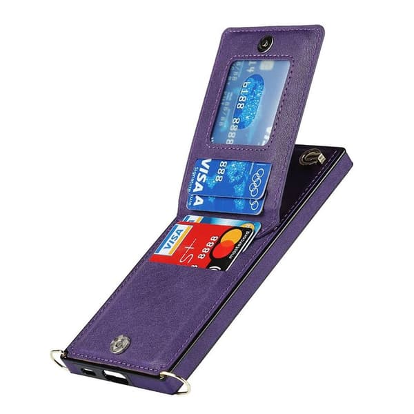 Zipper necklace case Samsung Galaxy S21 FE - Lila