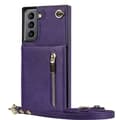 Miniatyrbild 1 av 6: Zipper necklace case Samsung Galaxy S21 FE - Lila