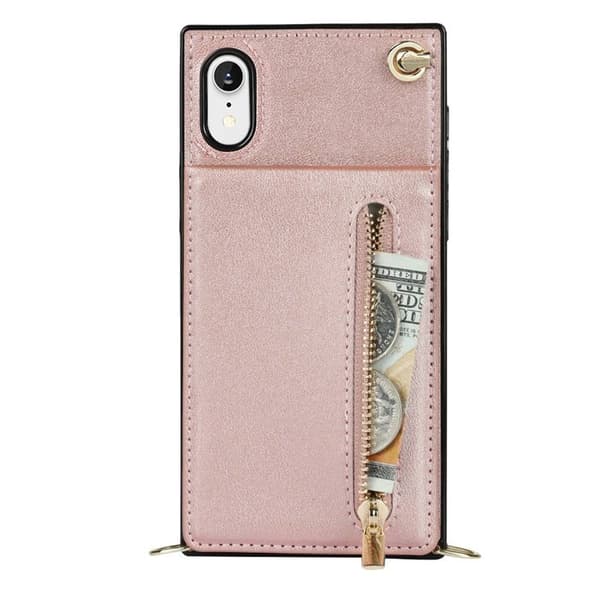 Zipper halskjede deksel Apple iPhone XR - Rose