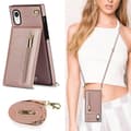 Miniatyrbilde 5 av 6: Zipper halskjede deksel Apple iPhone XR - Rose