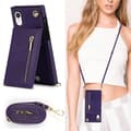 Miniatyrbild 5 av 6: Zipper necklace case Apple iPhone XR - Lila