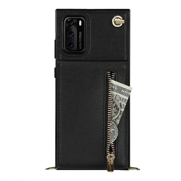Zipper kaulakorukotelo Huawei P40 - Musta