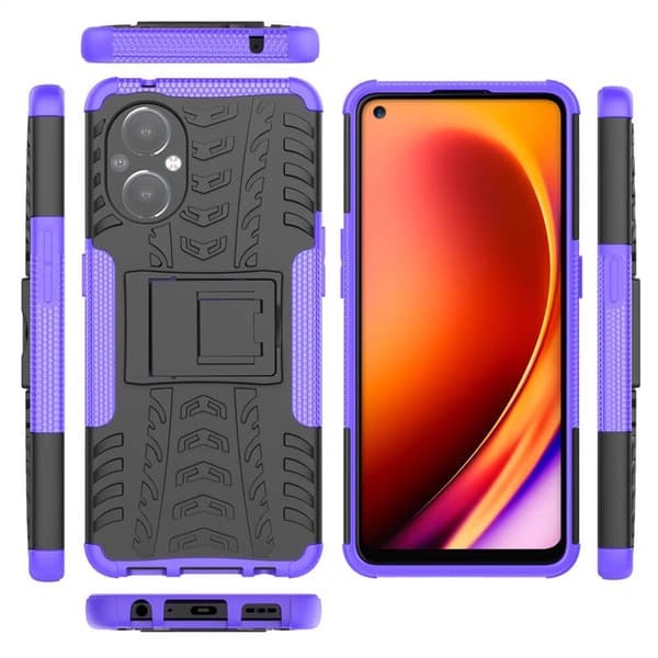 Stöttåligt skal med ställ OnePlus Nord N20 5G - Lila