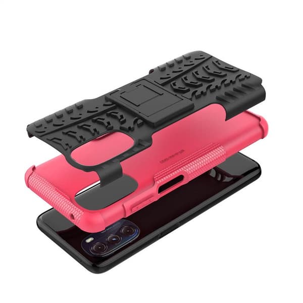 Stöttåligt skal med ställ Motorola Moto G82 5G - Rosa