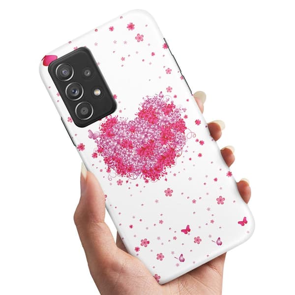Samsung Galaxy A53 5G - Deksel/Mobildeksel Blomsterhjerte
