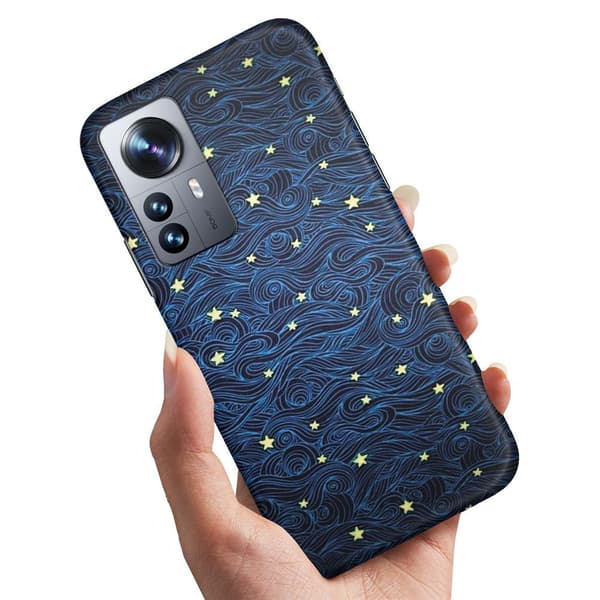 Xiaomi 12 Pro - Cover/Mobilcover Stjernemønster