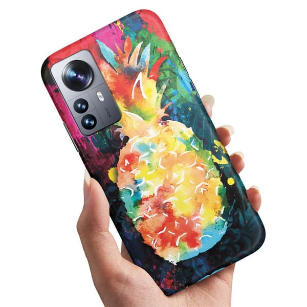 Xiaomi 12 - Cover/Mobilcover Regnbue Ananas