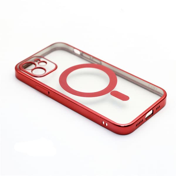 INF Mobiletui MagSafe Opladningsstøtte RødiPhone 12