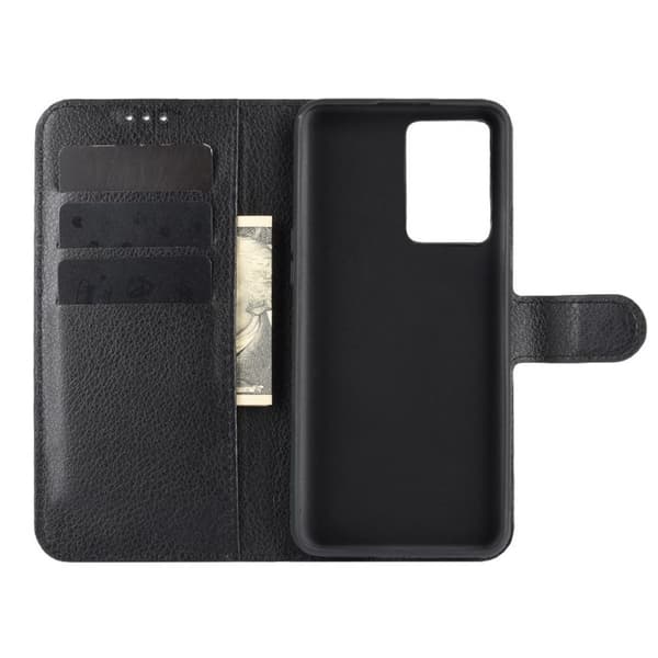 Oneplus Nord 2T Plånboksfodral med Stativ - Svart