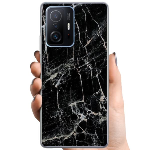 Xiaomi 11T Pro TPU Mobilcover Sort marmor