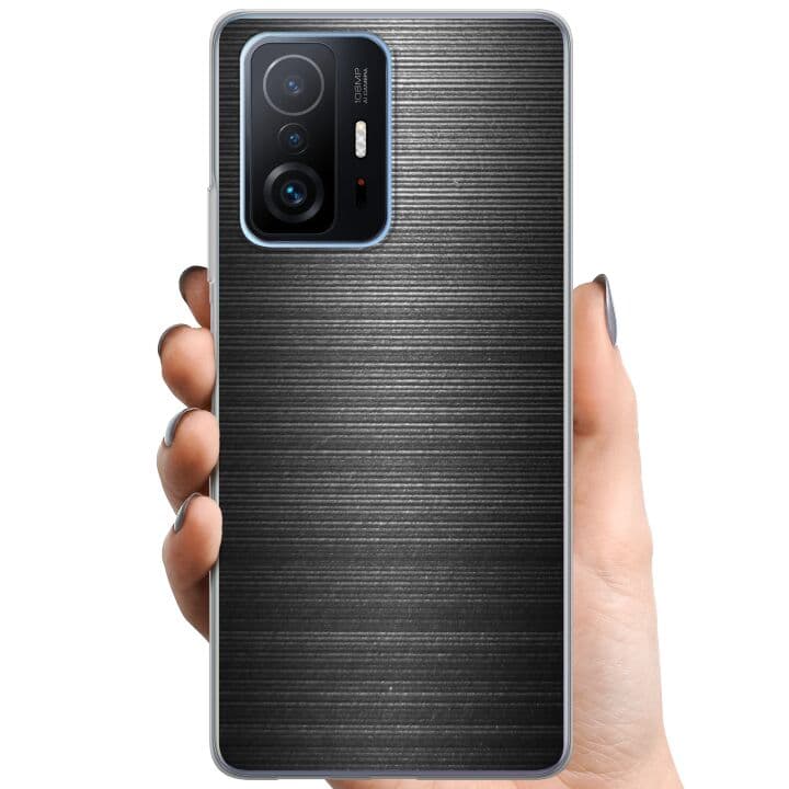 Xiaomi 11T Pro TPU Mobilskal Brushed Metal