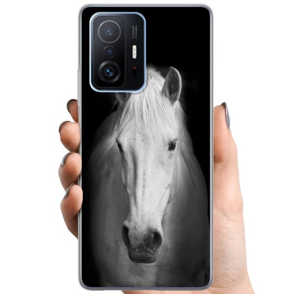 Xiaomi 11T Pro TPU Mobilcover Hvid Hest