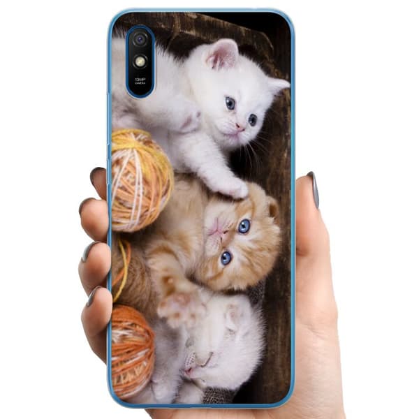 Xiaomi Redmi 9AT TPU Matkapuhelimen kuori Kissat