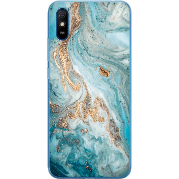 Xiaomi Redmi 9AT Cover / Mobilcover - Magisk Marmor