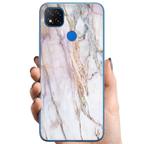 Xiaomi Redmi 9C NFC TPU Matkapuhelimen kuori Marmori