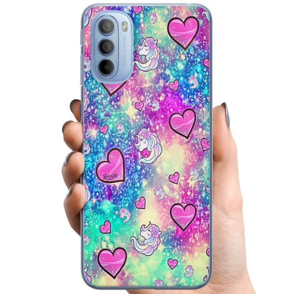 Motorola Moto G31 TPU Mobilskal Unicorn Enhörning