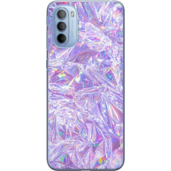 Motorola Moto G31 Gjennomsiktig deksel Holografiske diamanter