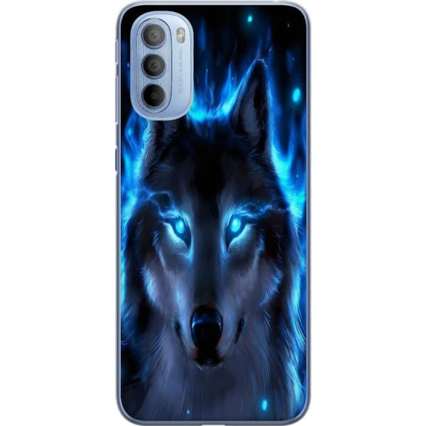 Motorola Moto G31 Läpinäkyvä kuori susi
