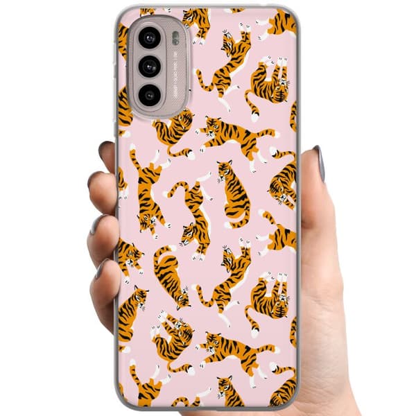 Motorola Moto G41 TPU Mobildeksel tiger