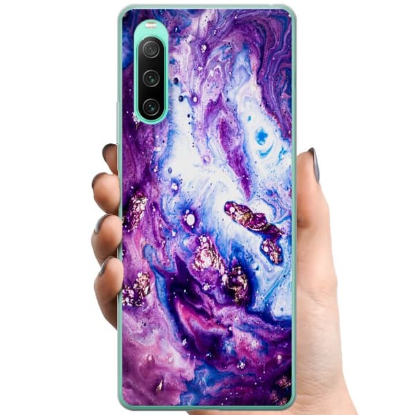 Sony Xperia 10 IV TPU Mobilskal Lila