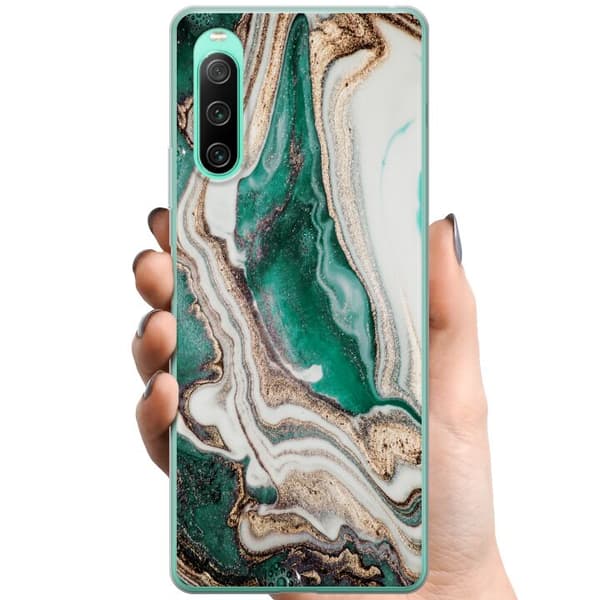 Sony Xperia 10 IV TPU Mobilskal Grön
