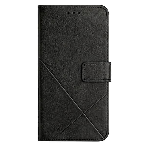 SKALO Xiaomi Redmi 10C Embossed Plånboksfodral i PU-Läder - Svart