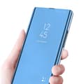 Pikkukuva 3 / 6: SKALO Xiaomi Redmi 10C Clear View Mirror Lompakko - Sininen