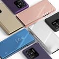 Pikkukuva 6 / 6: SKALO Xiaomi Redmi 10C Clear View Mirror Lompakko - Sininen