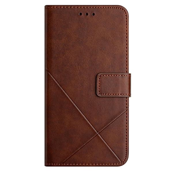 SKALO Xiaomi Redmi 10C Embossed Plånboksfodral i PU-Läder - Brun
