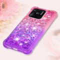 Miniatyrbild 6 av 7: SKALO Xiaomi Redmi 10C Kvicksand Glitter Hjärtan TPU-skal - Rosa-Lila