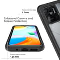 Pikkukuva 3 / 7: SKALO Xiaomi Redmi 10C Iskunkestävä Clear Hybridi Suojakuori - Musta