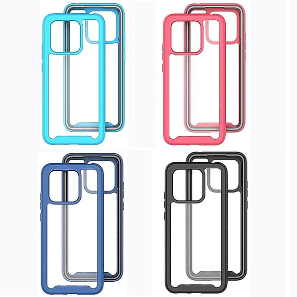 SKALO Xiaomi Redmi 10C Iskunkestävä Clear Hybridi Suojakuori - Musta