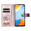 Pikkukuva 3 / 6: SKALO Xiaomi Redmi 10C Mandala lompakkokotelo - Ruusukulta