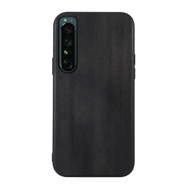 SKALO Sony Xperia 1 IV PU-læder Hybrid Cover - Sort