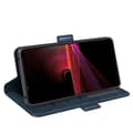Miniatyrbillede 3 af 6: SKALO Sony Xperia 1 IV Premium Wallet Flip Cover - Blå