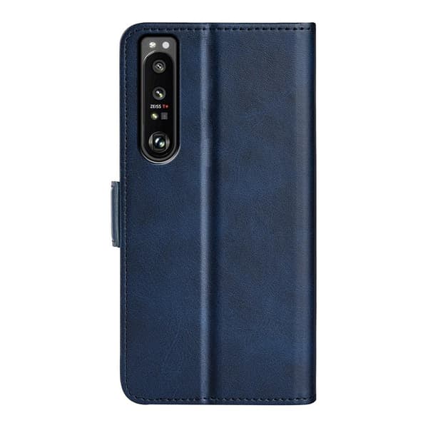 SKALO Sony Xperia 1 IV Premium Wallet Flip Cover - Blå