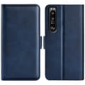 Miniatyrbillede 1 af 6: SKALO Sony Xperia 1 IV Premium Wallet Flip Cover - Blå