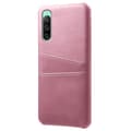 Pikkukuva 2 / 4: SKALO Sony Xperia 10 IV PU-nahkainen Korttikotelo - Ruusukulta
