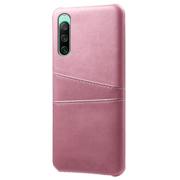 SKALO Sony Xperia 10 IV PU-nahkainen Korttikotelo - Ruusukulta