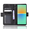 Pikkukuva 2 / 7: SKALO Sony Xperia 10 IV 6-lokeroa Lompakkokotelo - Musta