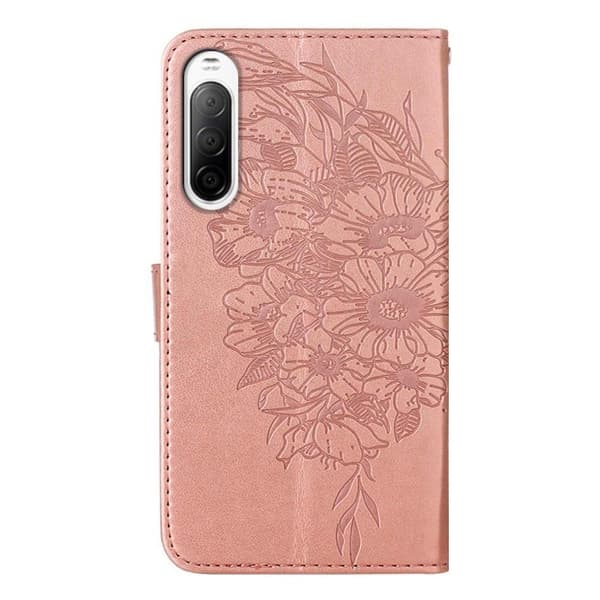 SKALO Sony Xperia 10 IV Mandala Flip Cover - Rosa guld