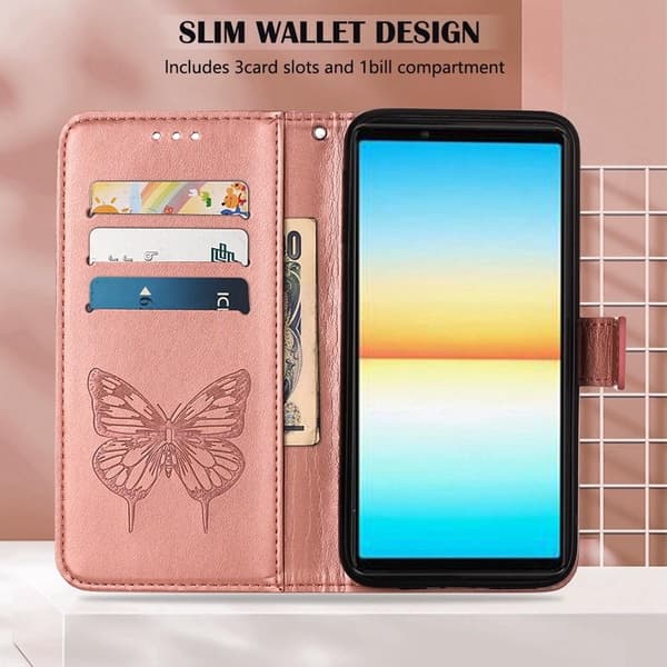 SKALO Sony Xperia 10 IV Mandala Flip Cover - Rosa guld