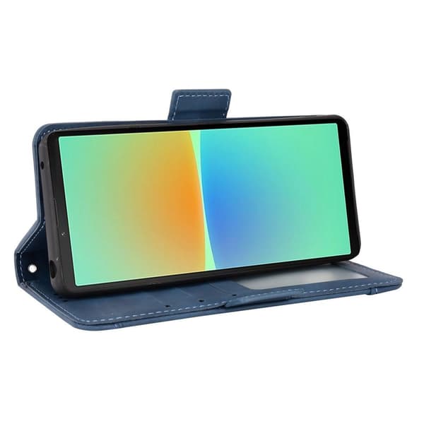 SKALO Sony Xperia 10 IV 6-FACK Plånboksfodral - Blå