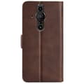 Pikkukuva 3 / 6: SKALO Sony Xperia PRO-I Premium Wallet Lompakkokotelo - Ruskea