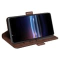 Pikkukuva 5 / 6: SKALO Sony Xperia PRO-I Premium Wallet Lompakkokotelo - Ruskea