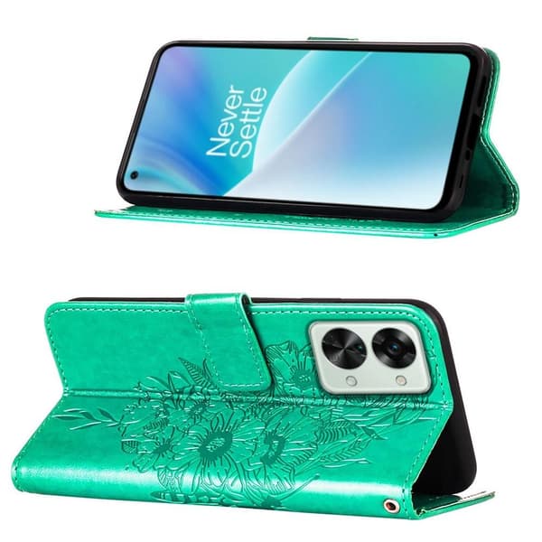 SKALO OnePlus Nord 2T 5G Mandala Flip Cover - Turkis